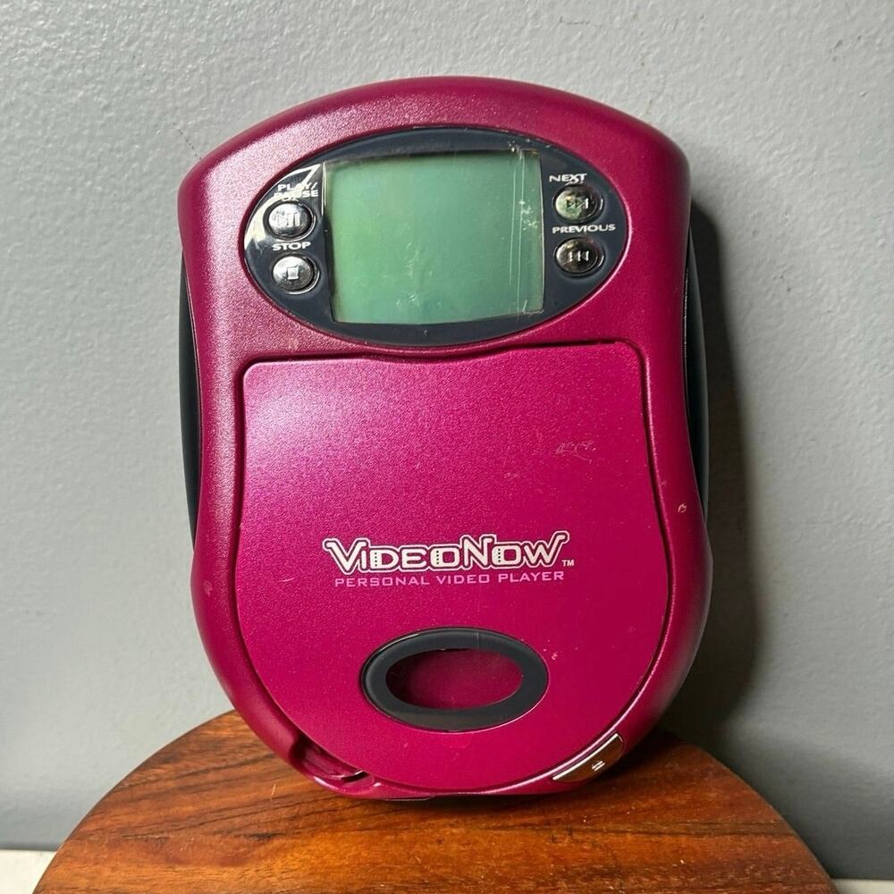 Vintage VideoNow Personal Video Player Pink Y2K Portable Media Device
